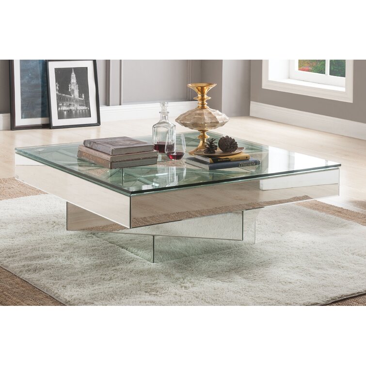 Glass side shop table wayfair